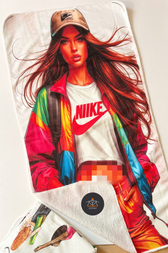 حوله ورزشی باشگاهی100در50cm زنانه کد 1040