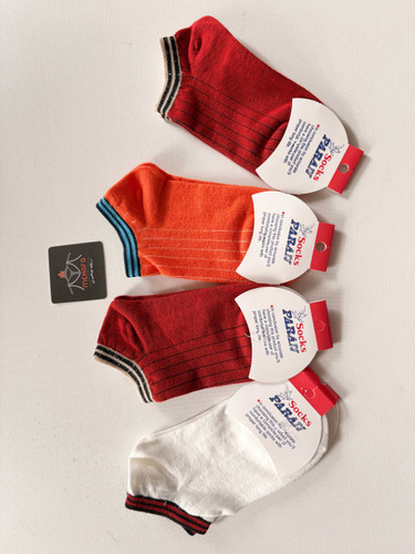 جوراب مچی زنانه خطی رنگی کد 1018 لادن