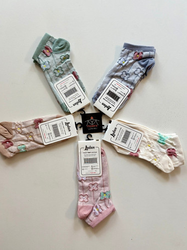 جوراب مچی گلی برجسته کد 1006 لادن