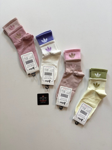 جوراب نیم ساق آدیداس دوکش کد 1005 لادن