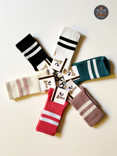 جوراب ساق دار تنیسی گلبهی زنانه کد ۱۰۵۲ لادن