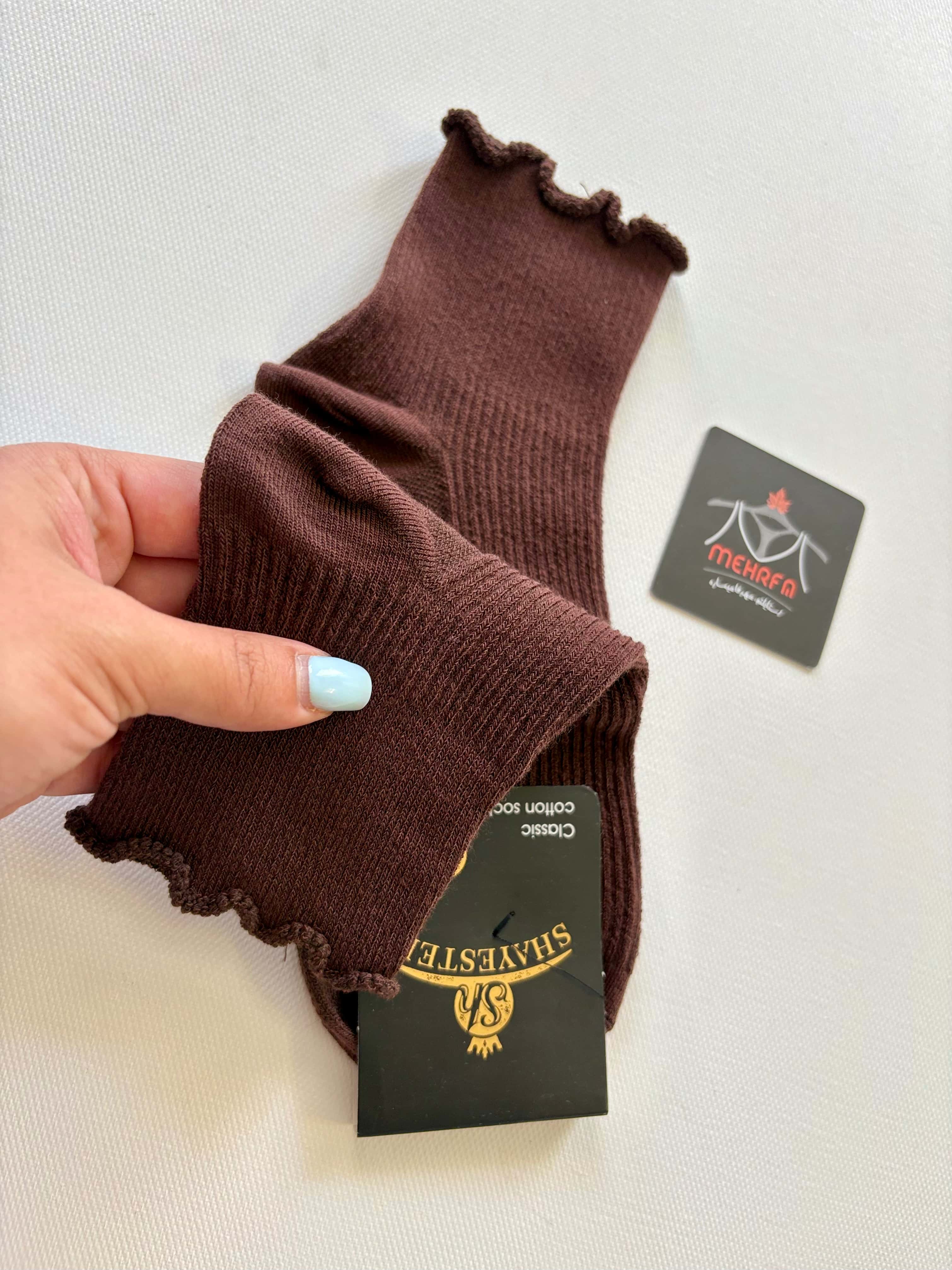 جوراب نیم ساق لب فری زنانه برند شایسته کد ۱۰۹۷